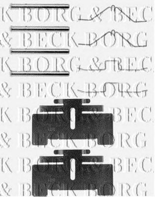 BORG & BECK bbk1093 -  Комплектующие, колодки дискового тормоза
